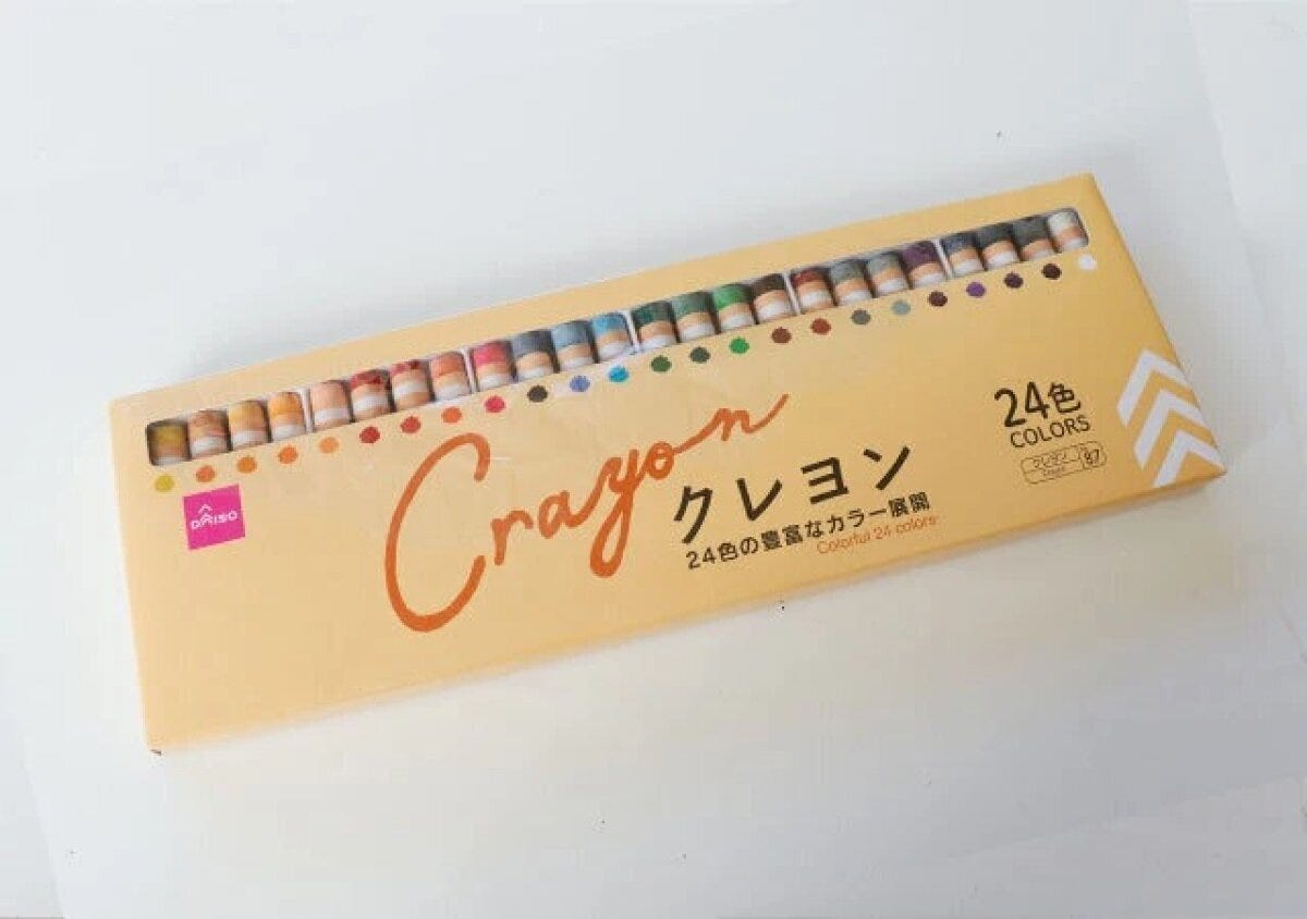 ダイソー クレヨン(24色) パッケージ ダイソー クレヨン(24色) パッケージ