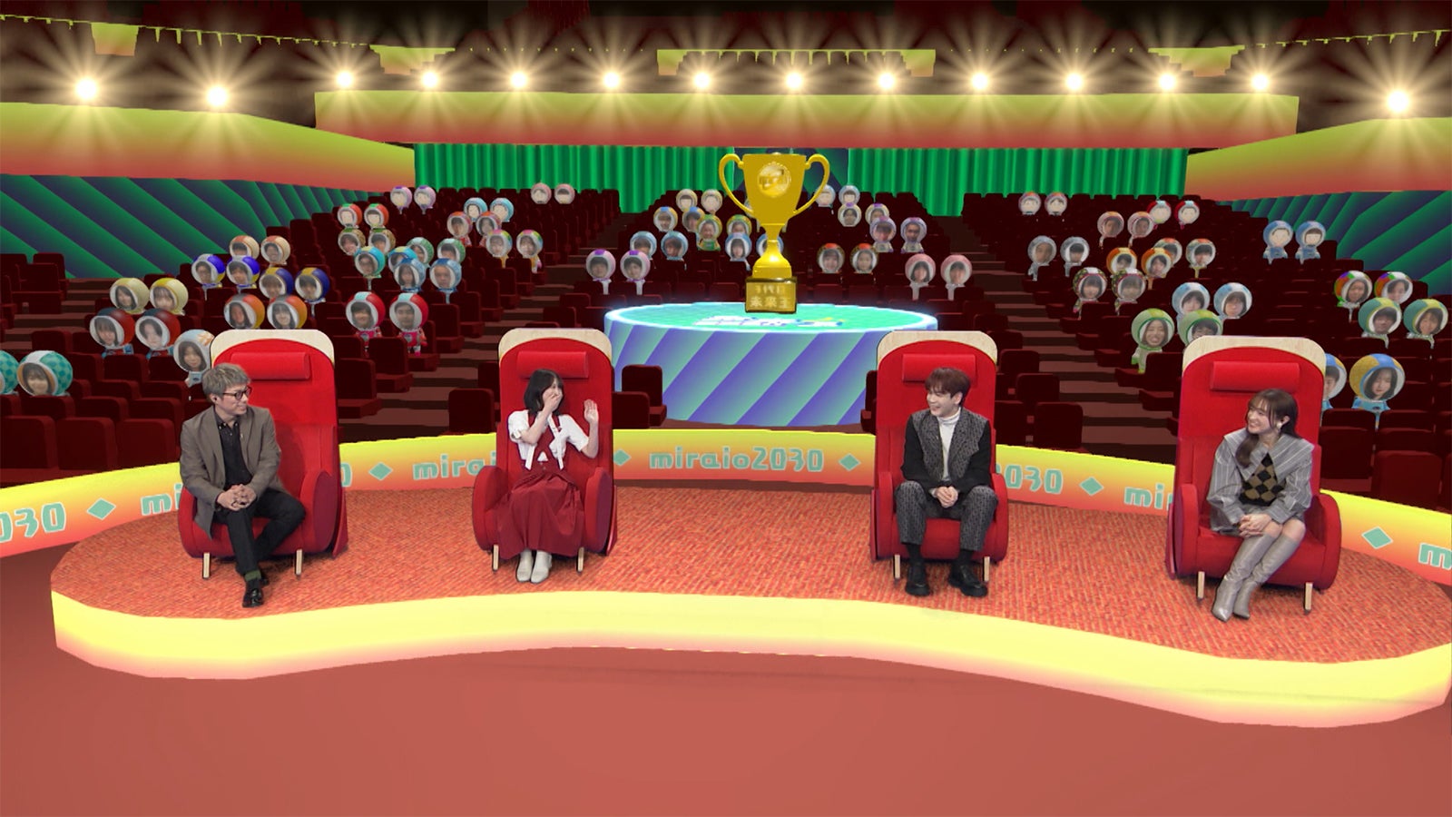 田村淳、森田ひかる、豆原一成、大沢あかね（C）NHK