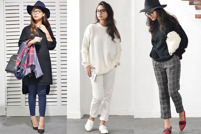 ルーズ感が今っぽい！「ゆるニット」で旬な着こなし