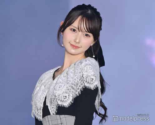 山本望叶、NMB48卒業後初ランウェイ 上品黒ワンピ姿に「お人形さんみたい」「小顔すぎる」の声【ガルアワ2025AW】