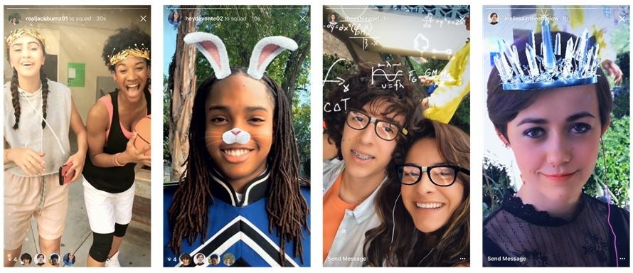 Instagram、ストーリーズに“フェイスフィルター”など4つの新機能