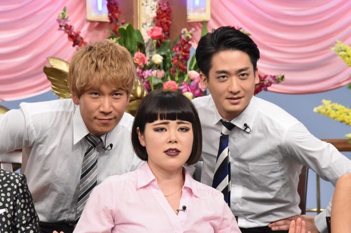 (左から)コージ、ブルゾンちえみ、ダイキ (C)日本テレビ