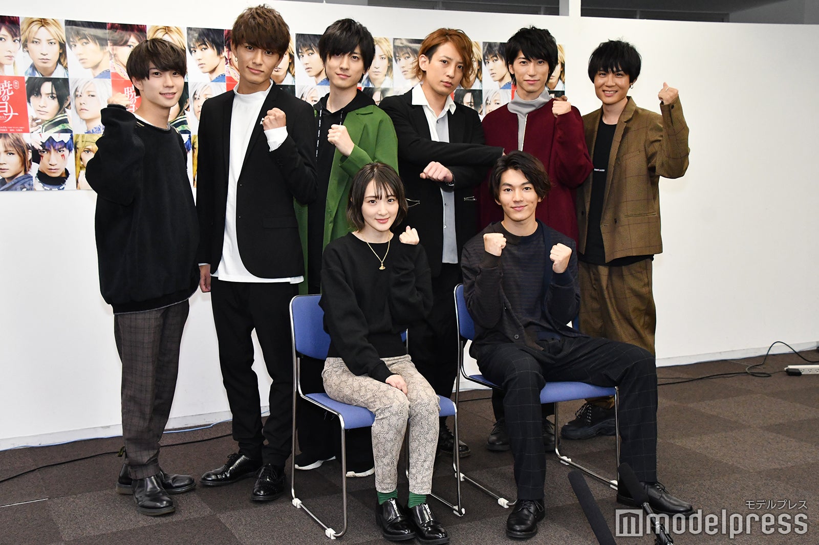 （前列左から）生駒里奈、矢部昌暉（後列左から）木津つばさ、西川俊介、山本一慶、陳内将、奥谷知弘、樋口裕太 （C）モデルプレス