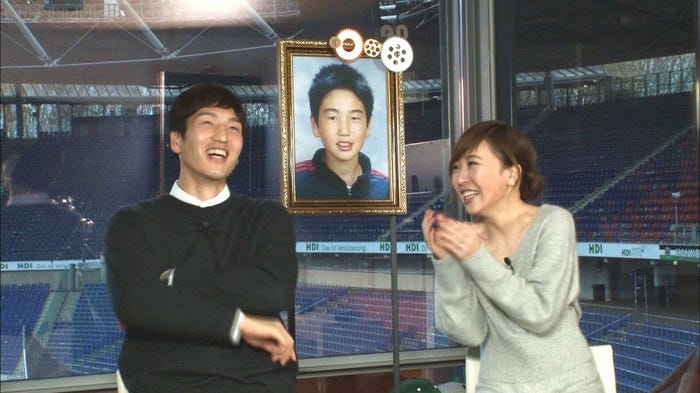 (左から)原口元気選手、原口るりこ(画像提供:テレビ朝日)