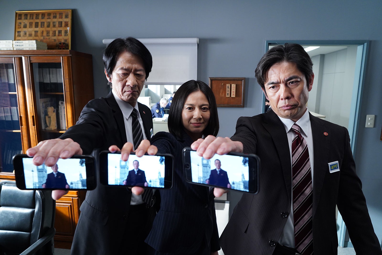 川原和久、篠原ゆき子、山中崇史「相棒season22」最終回SPより（C）テレビ朝日