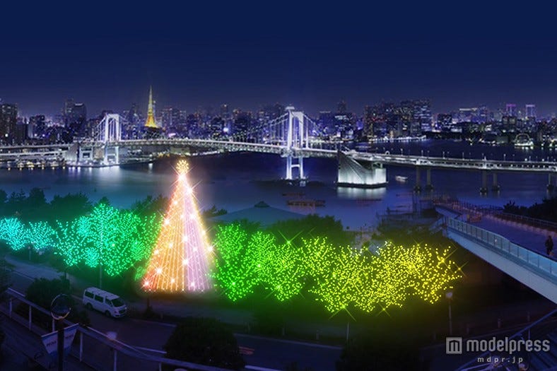 お台場にアジア初“屋外参加型”イルミネーションが誕生