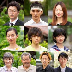 草なぎ剛（上段中央）主演映画『台風家族』10名のキャストを解禁（C）2019「台風家族」フィルムパートナーズ