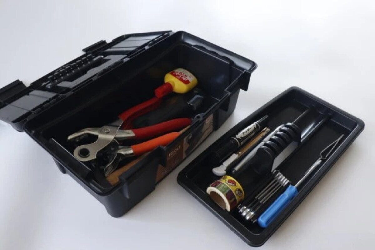 ダイソーのビット収納付き工具箱の収納量