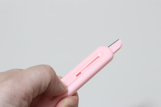 セリアの刃が出るスライド式かみそり