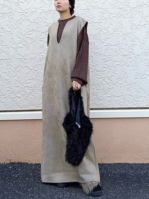 ブラウンニットコーデ4