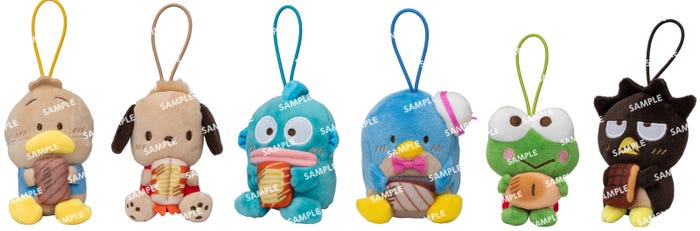 【後半:8月6日(水)~】コラボ限定マスコット(全6種)イメージ(C)2025 SANRIO CO.,LTD.APPROVAL NO.L660170