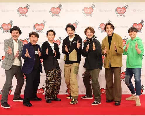 <紅白本番>有吉弘行「上島も喜んでおります」純烈&ダチョウ倶楽部・肥後克広&寺門ジモンとコラボ熱唱