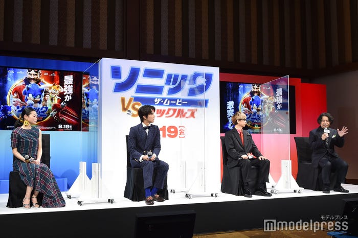 (左から)広橋涼、中川大志、山寺宏一、中村正人(C)モデルプレス