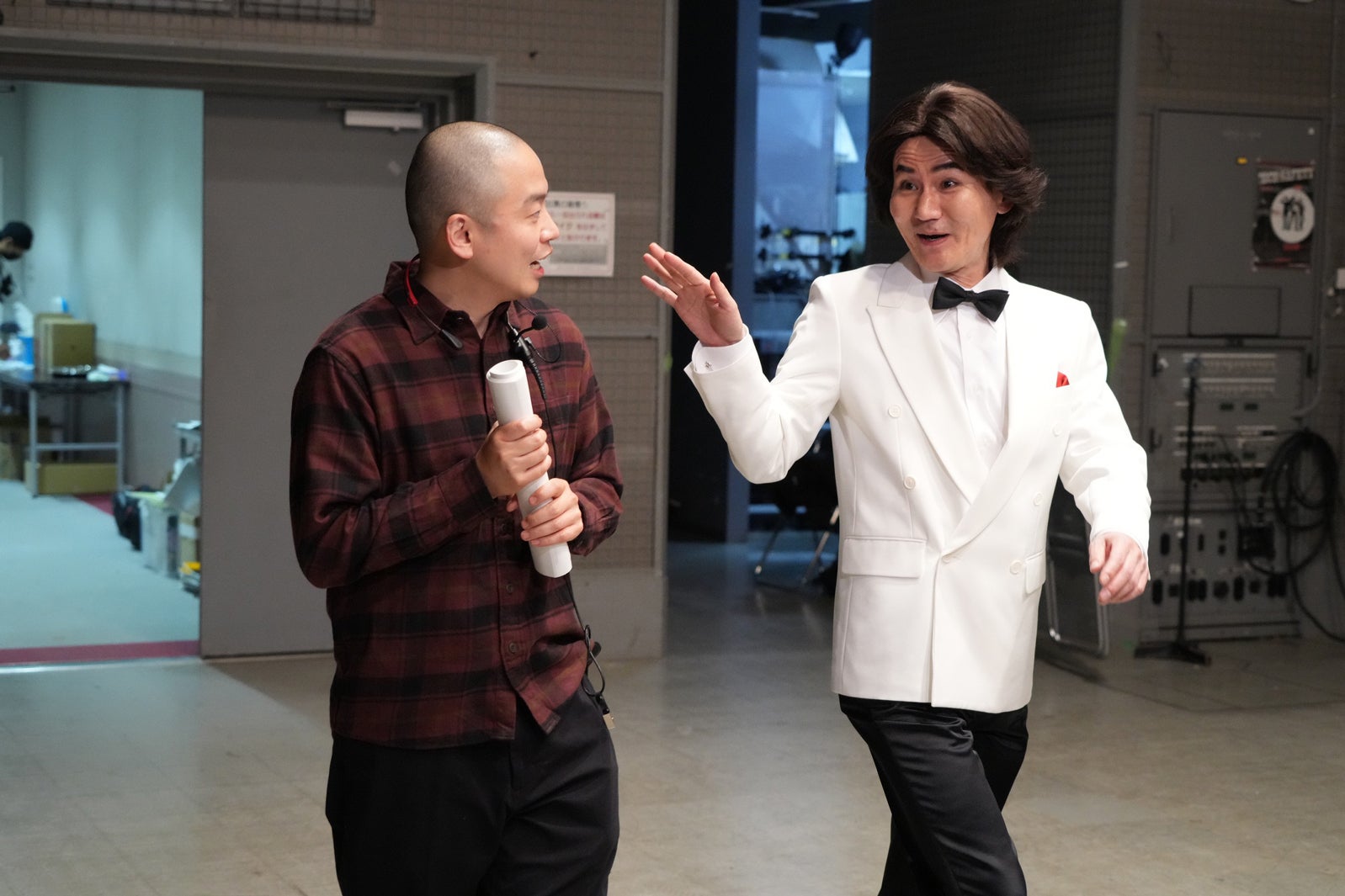 上田航平、南原清隆（C）フジテレビ