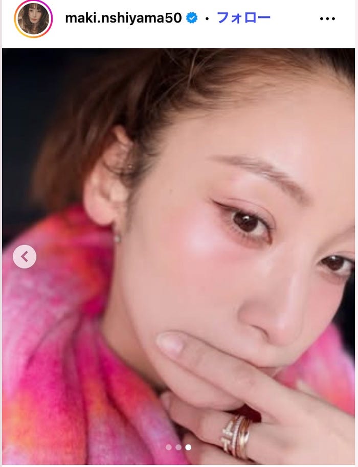 西山茉希Instagramより