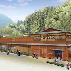 日帰り温浴施設外観パースイメージ【モデルプレス】