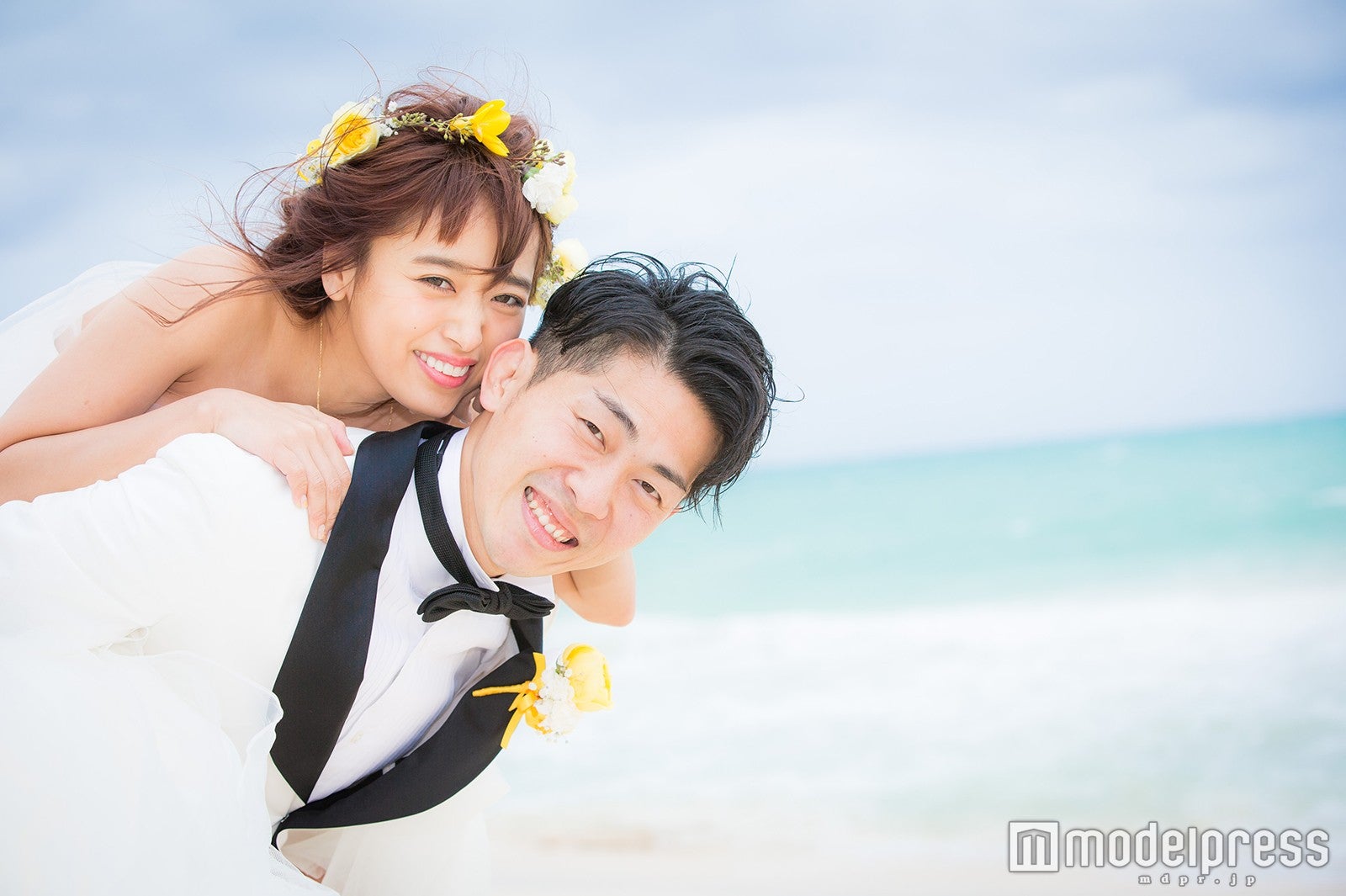 近藤千尋＆ジャンポケ太田がハワイ挙式　ウエディング写真到着