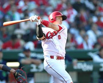 広島・ドラ3勝田 2試合連続途中出場で安打 清水から右前打「しっかりと振り切れた」 また勝ちパターンから快音