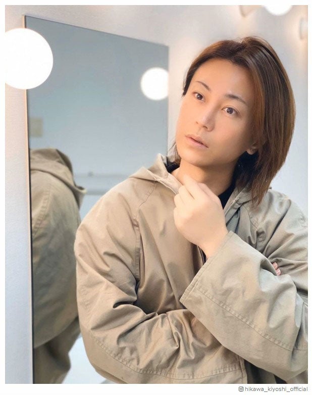 氷川きよし、すっぴん・メイク後のビフォーアフター公開 「肌綺麗」「透明感すごい」と反響