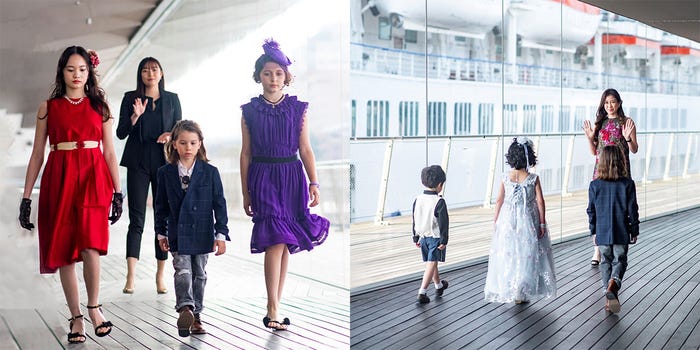 ウォーキング指導も(提供画像)