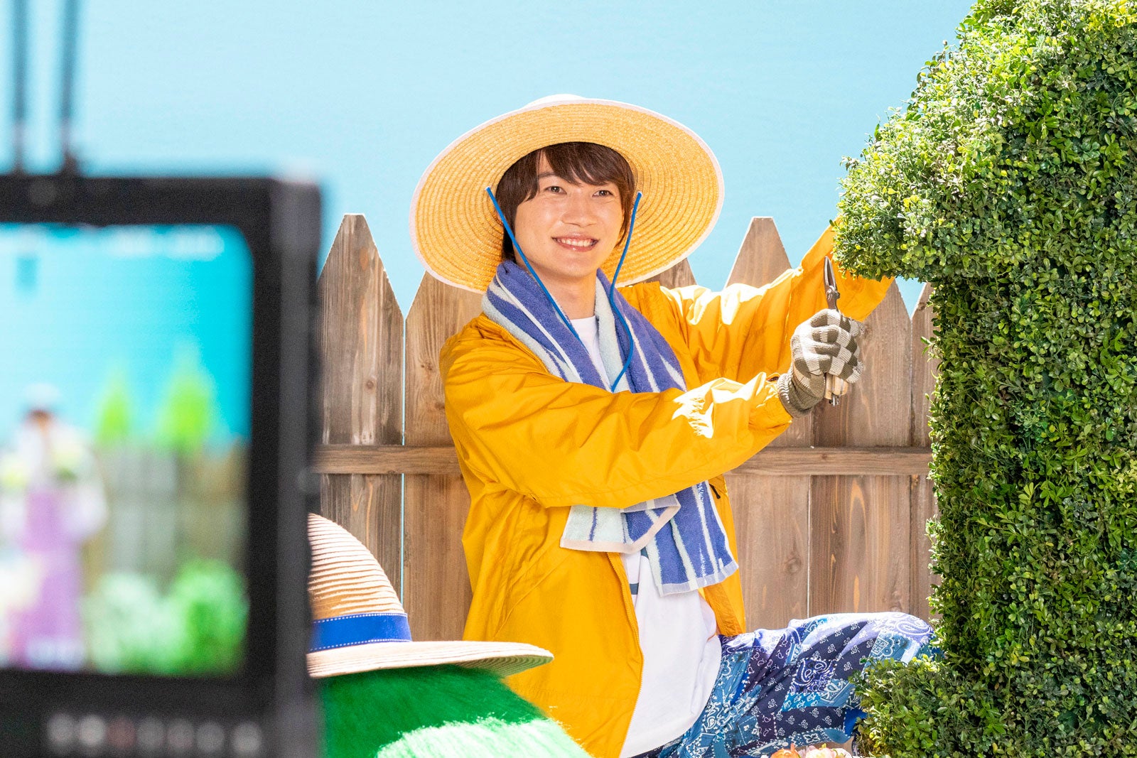 神木隆之介／新TVCM「神木さん西野さんのなぞって検索」篇メイキングカット（提供写真）