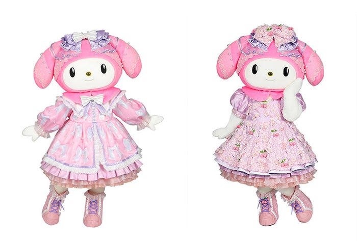 45周年アニバーサリードレス リボン（左）、 桜（右）（C）’76，’19 SANRIO 著作（株）サンリオ