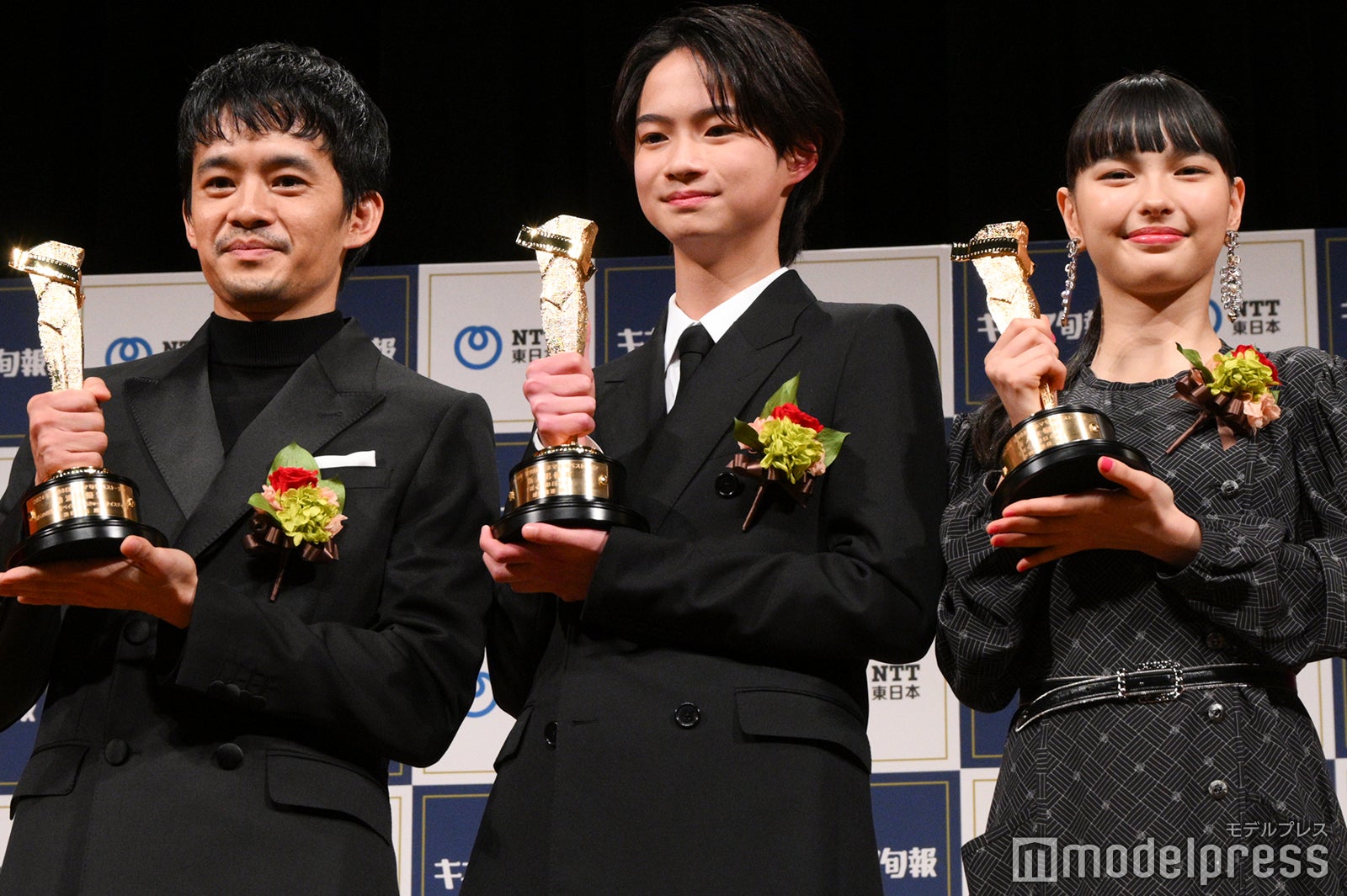 池松壮亮、越山敬達、中西希亜良（C）モデルプレス