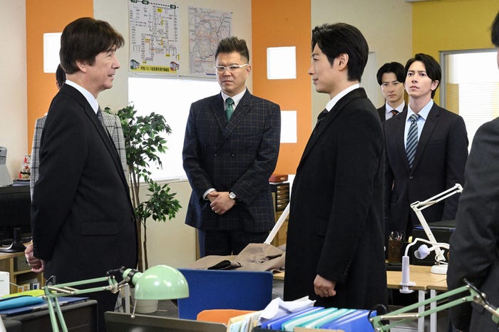 草刈正雄、長谷川忍、ディーン・フジオカ、山下智久「正直不動産2」第9話(C)NHK