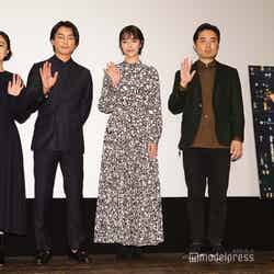（左から）加藤才紀子、遠藤雄弥、唐田えりか、竹馬靖具監督 （C）モデルプレス