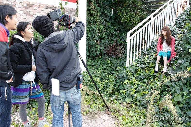 大政絢／ショートムービー「w.p.c×大政絢×東京LIFE」メイキングカット