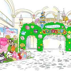 エントランスホールフォトスポット(イメージ)(C)2025 SANRIO CO., LTD. APPROVAL No.P1602284 (C)choigosim