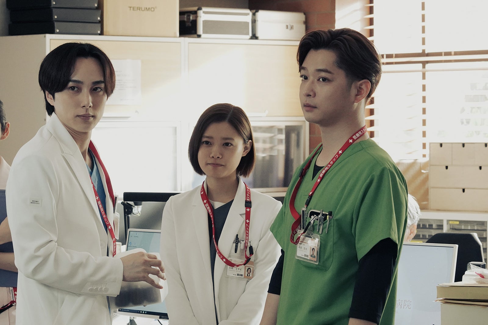 尾崎匠海、杉咲花、千葉雄大「アンメット ある脳外科医の日記」第4話より（C）カンテレ