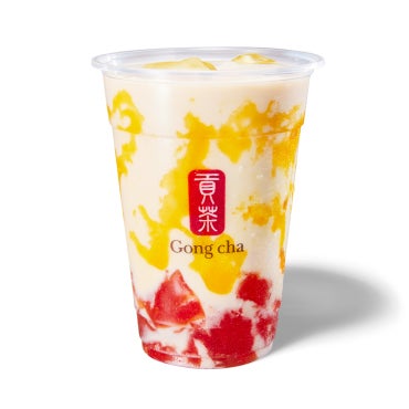 ゴンチャ新作「ピングレマンゴー リゾート」ぷるぷるゼリー入りの爽やかデザートティー