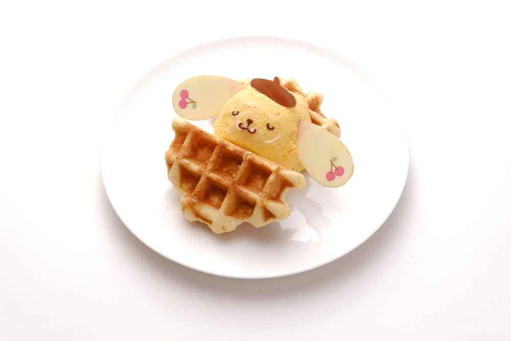 サンリオキャラクターのおやすみワッフル（全3種）各600円／ポムポムプリン（提供画像）