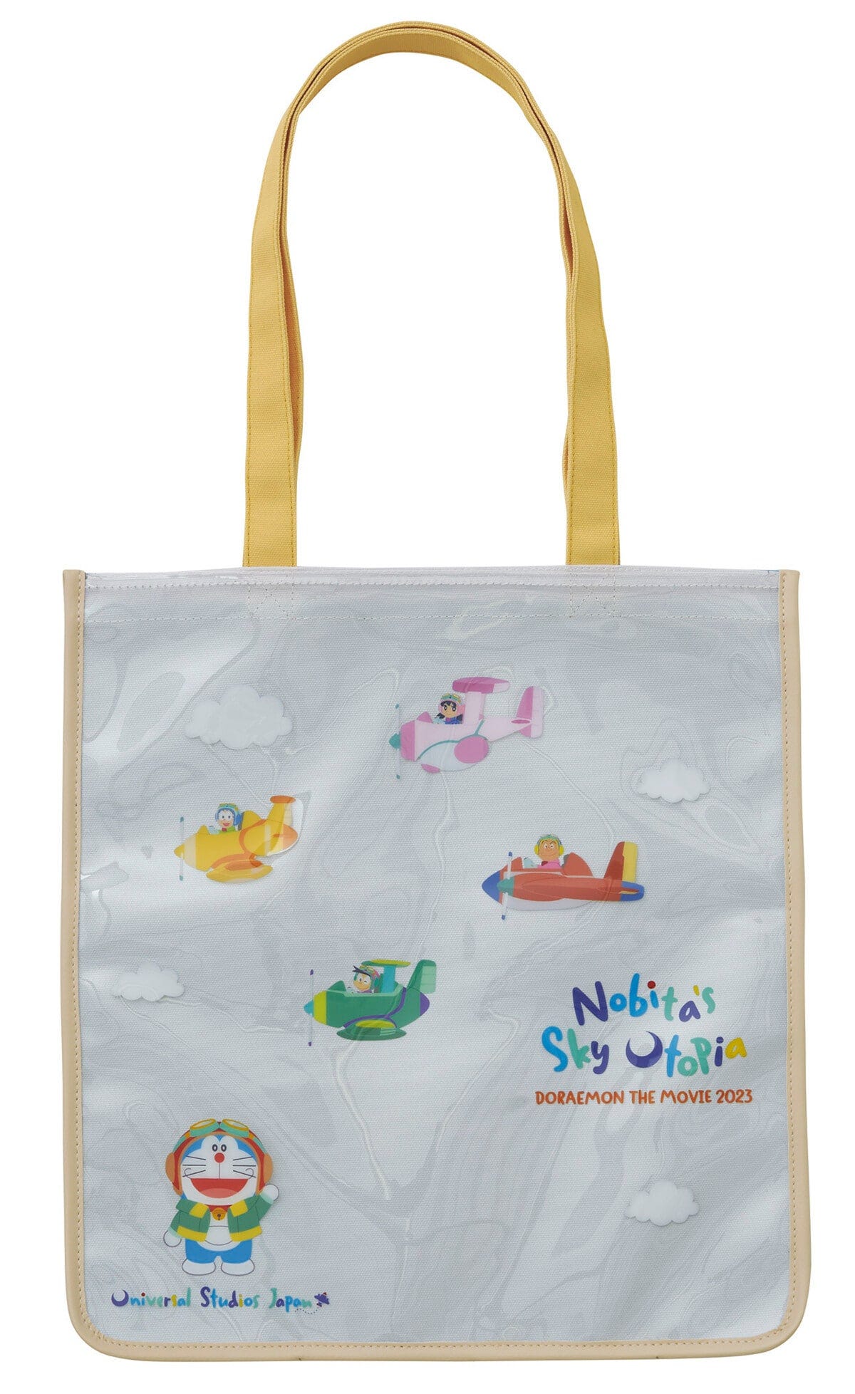 ピョコっとついているドラえもんのしっぽがポイントのトートバッグ 3500円（画像提供：ユニバーサル・スタジオ・ジャパン）