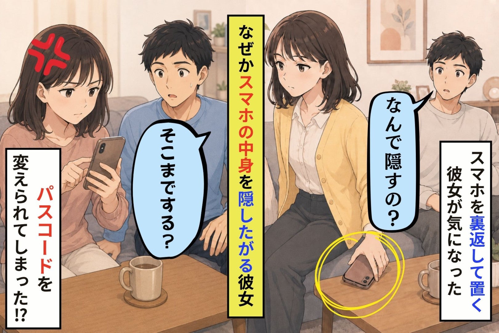 彼女のスマホを見ようとした俺が、ロック番号を変えられて考えたこと