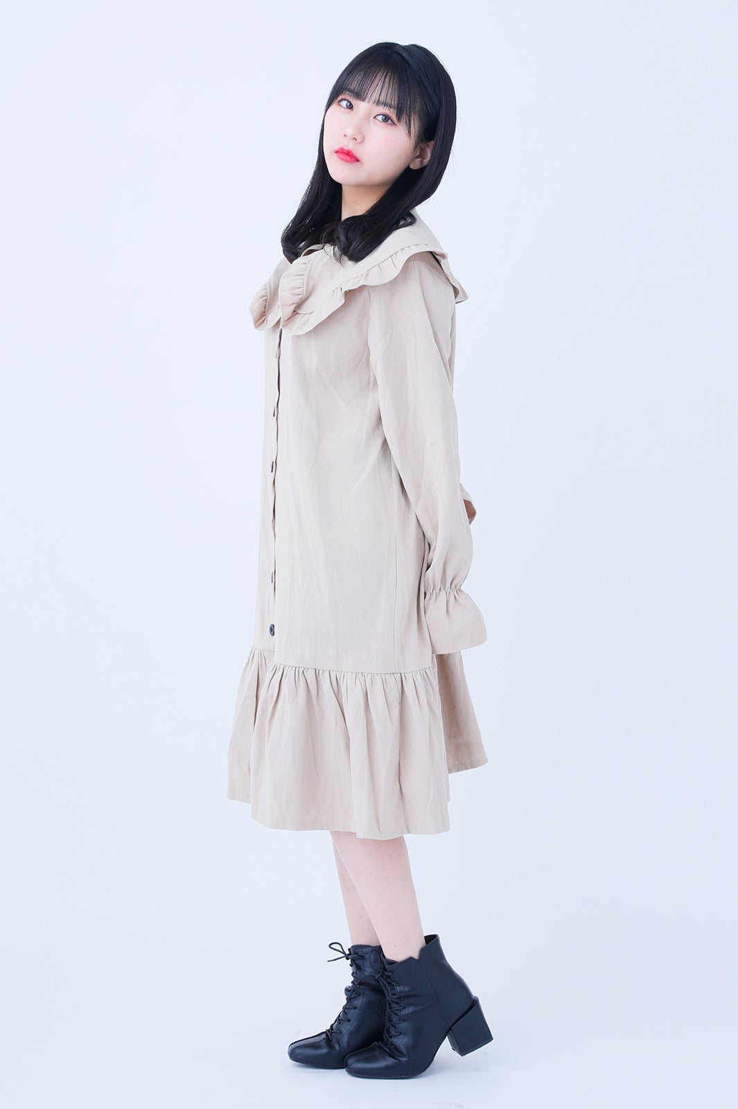 私服で撮影！／ワンピース：ハニーシナモン／田中美久
クレジット：濱本英介（C）Mercury