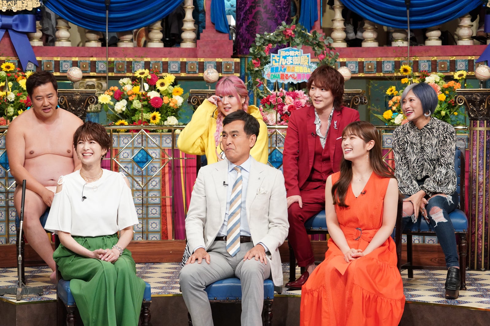 （上段左から）とにかく明るい安村、金子きょんちぃ、すがちゃん最高No.1、信子（下段左から）吉瀬美智子、石原良純、渋谷凪咲（C）日本テレビ