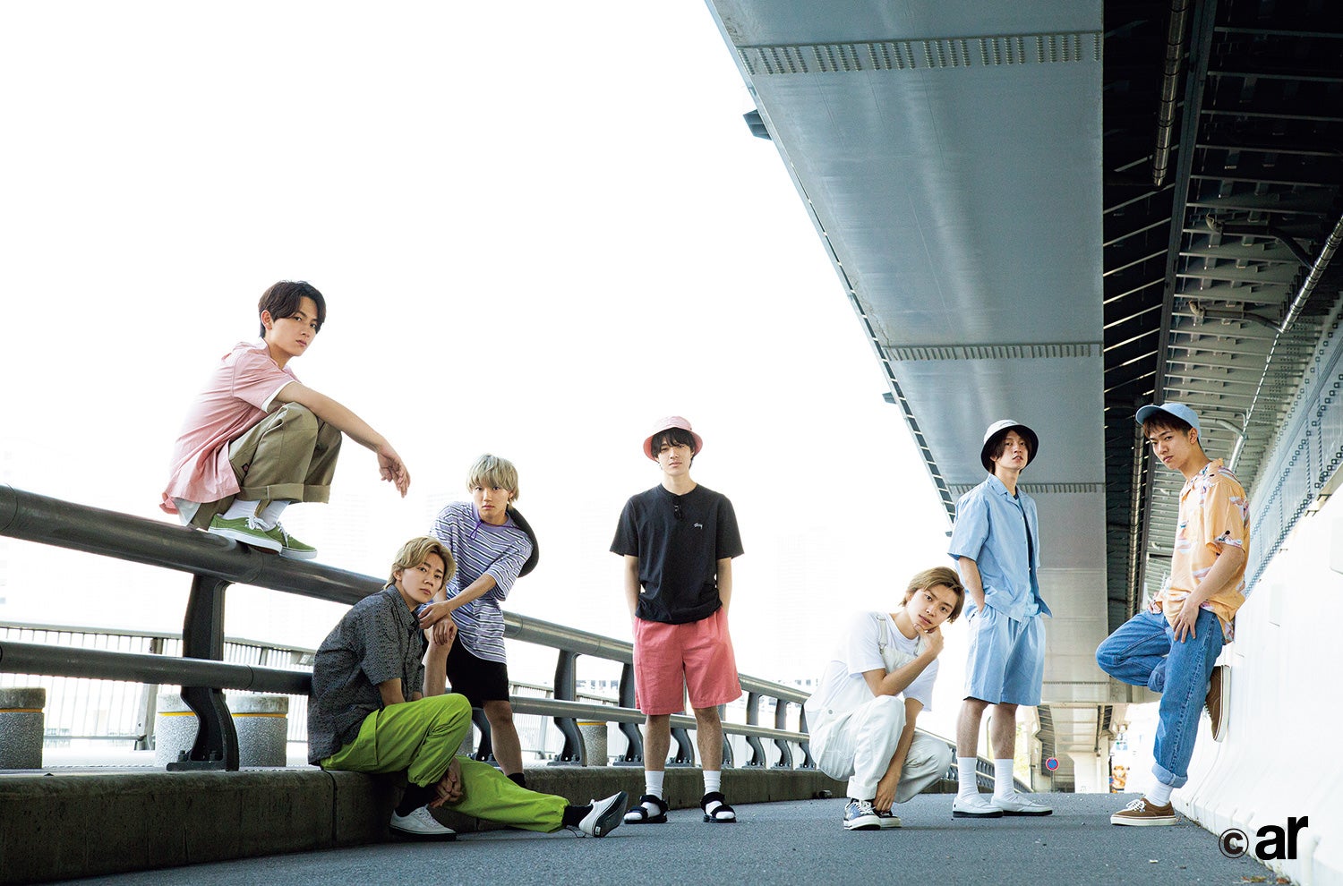 7ORDER project、7人揃って「ar」初登場 全力スイカ割り＆しゃぼん玉で大はしゃぎ