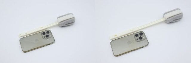 ダイソー コップ・ボトル洗いスポンジ(2段伸縮) 長さ 比較 ダイソー コップ・ボトル洗いスポンジ(2段伸縮) 長さ 比較