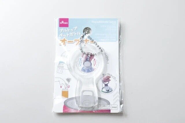 ダイソー プルトップ・ペットボトルオープナー(クリア) ダイソーのプルトップ・ペットボトルオープナー(クリア)のパッケージ