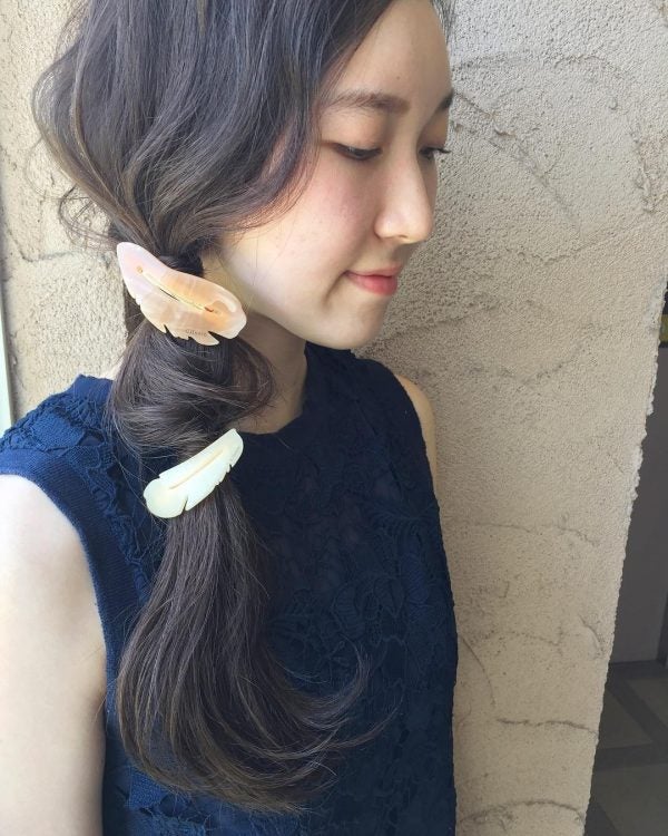 前髪なし ロングはヘアアレンジが自由自在 大人の なりたい が叶うスタイル集 モデルプレス