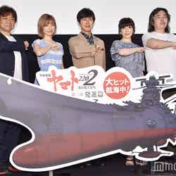 （左から）羽原信義監督、神田沙也加、神谷浩史、中村繪里子、福井晴敏氏 （C）モデルプレス