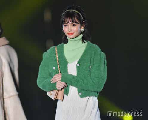 現役理科大生モデル・村上愛花、パーソナルカラー“春”コーデをキュートに着こなし<TGC 北九州 2022>