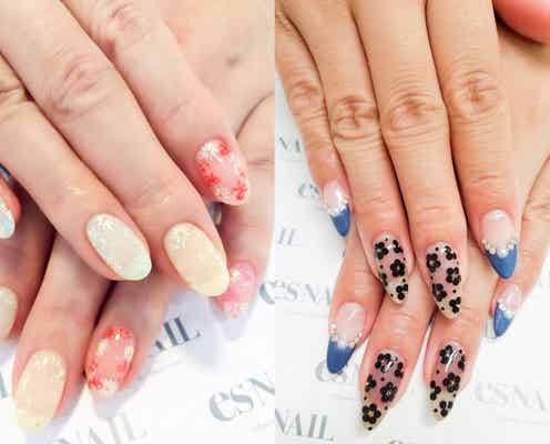 色っぽい指先にドキッ!透明感溢れる大人シースルーネイルに注目