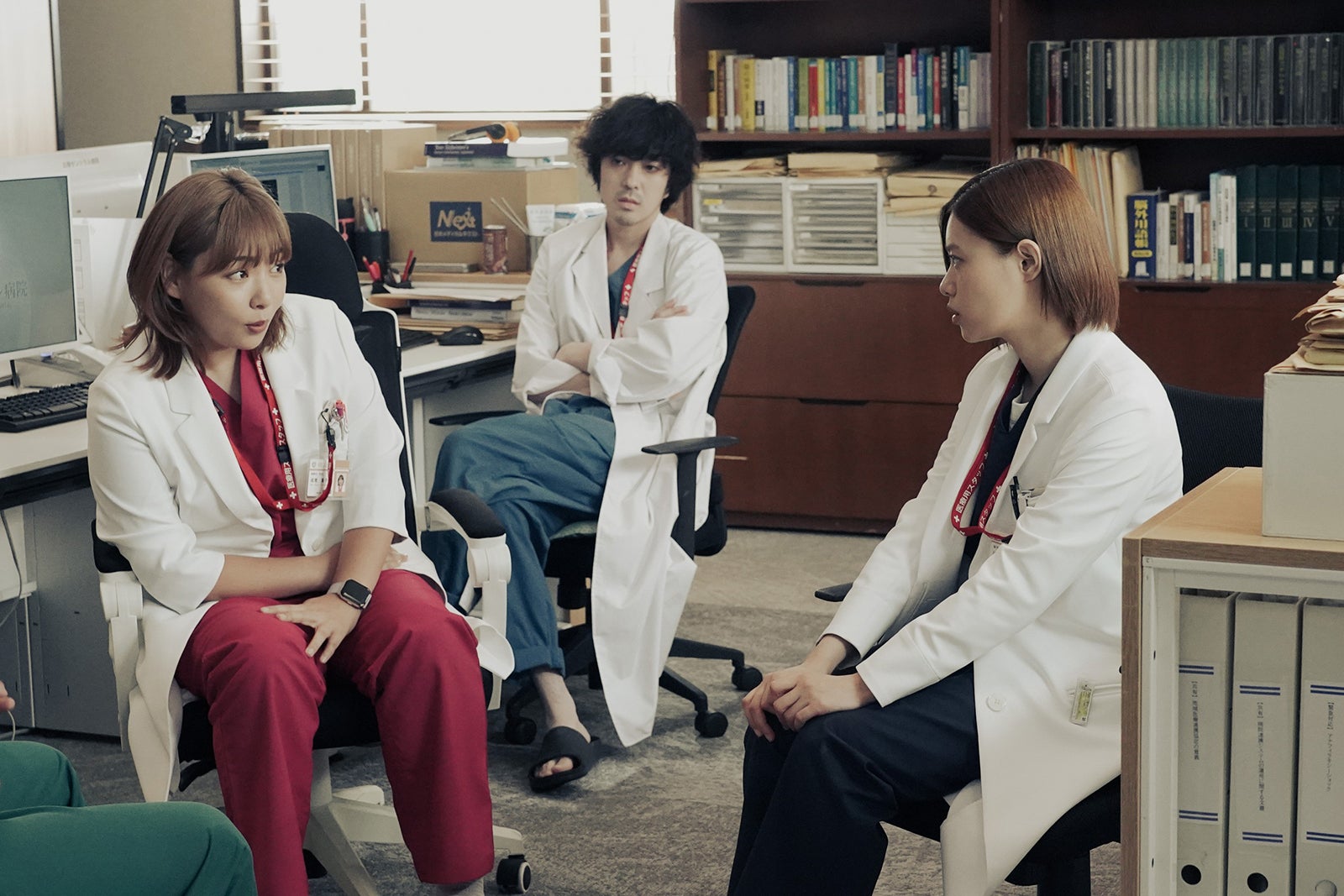 野呂佳代、若葉竜也、杉咲花「アンメット ある脳外科医の日記」第9話より（C）カンテレ