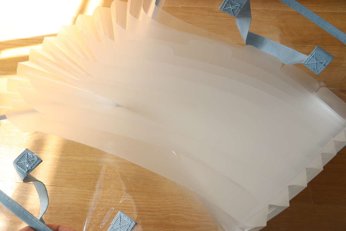 手提げタイプドキュメントファイル（A4、13ポケット、横A）　ファイル部分