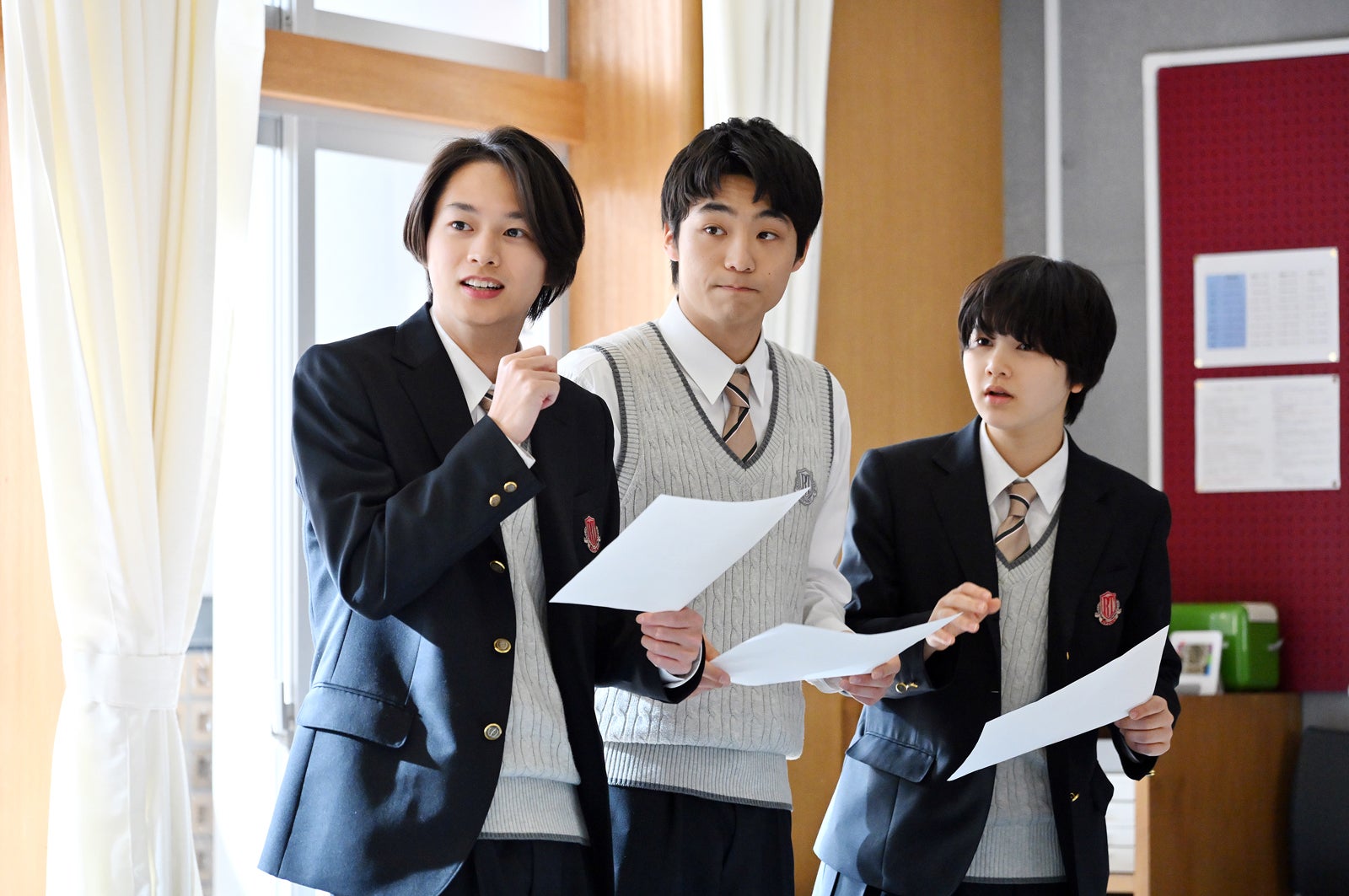 青山凌大、八村倫太郎、白倉碧空「御上先生」第9話（C）TBS