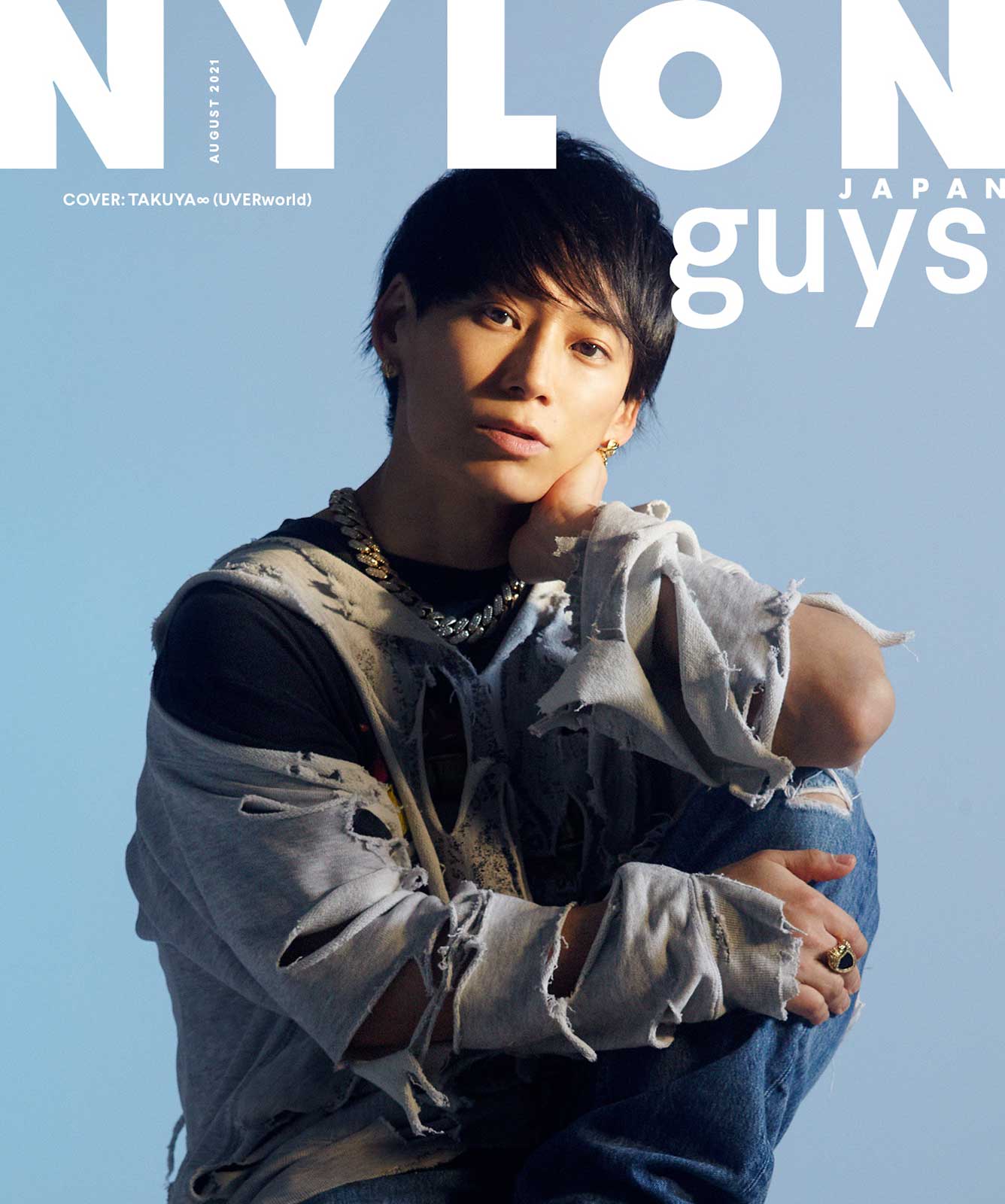 「NYLON guys」8月号（6月28日発売）表紙：TAKUYA∞（C）NYLON JAPAN