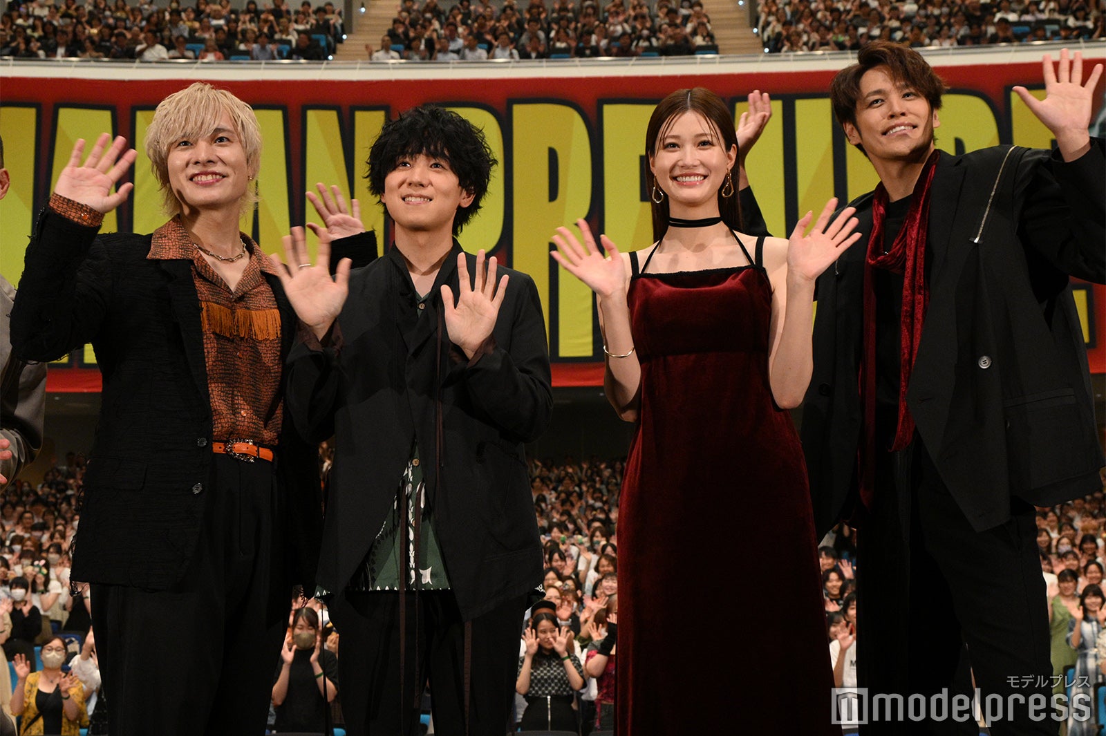 岡本信彦、山下大輝、生見愛瑠、宮野真守（C）モデルプレス